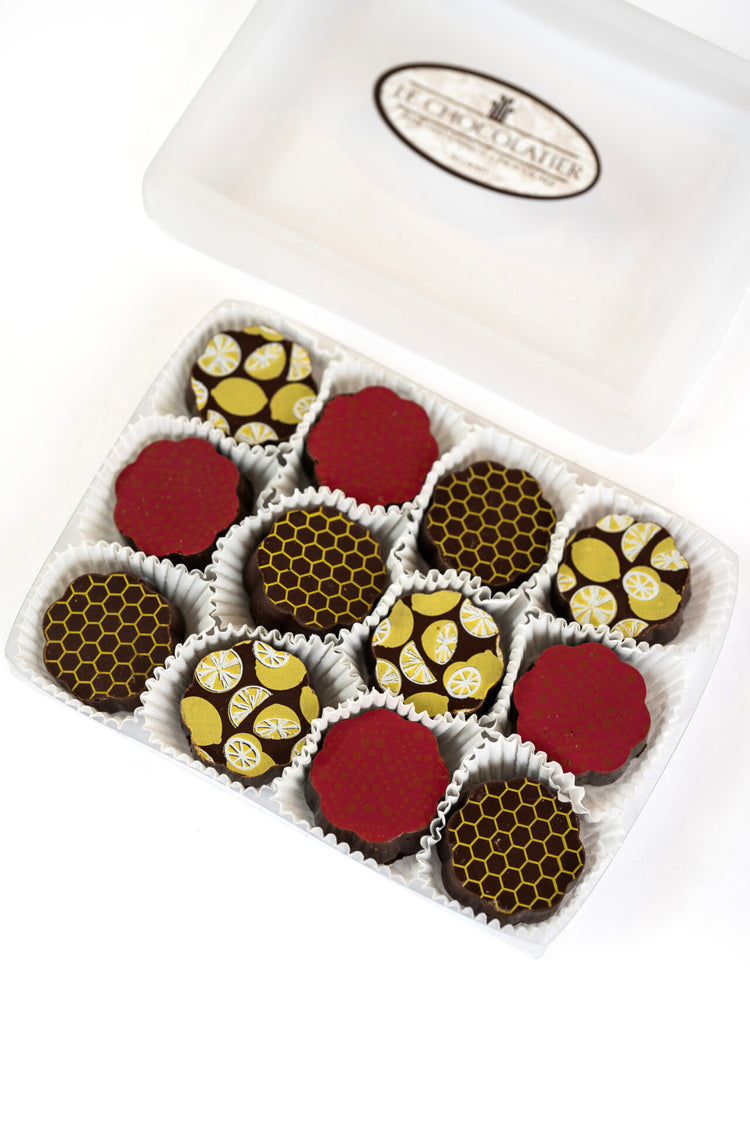 12 PIECE BOX OF ROSH HASHANAH CHOCOLATE TRUFFLES