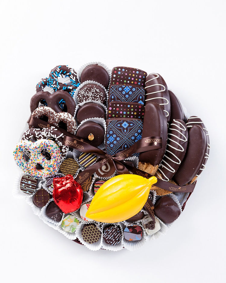 SUKKOT ETROG COMBO PLATTER - 12" INCH ROUND