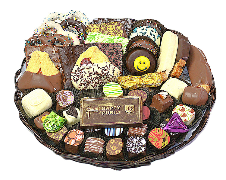 Purim Chocolate Combo Platter - 12 inch