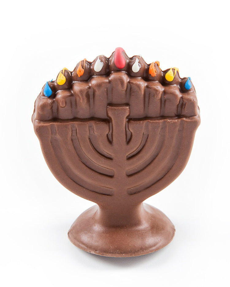 Chocolate Chanukah 3D Hand Crafted Menorah - set of 3