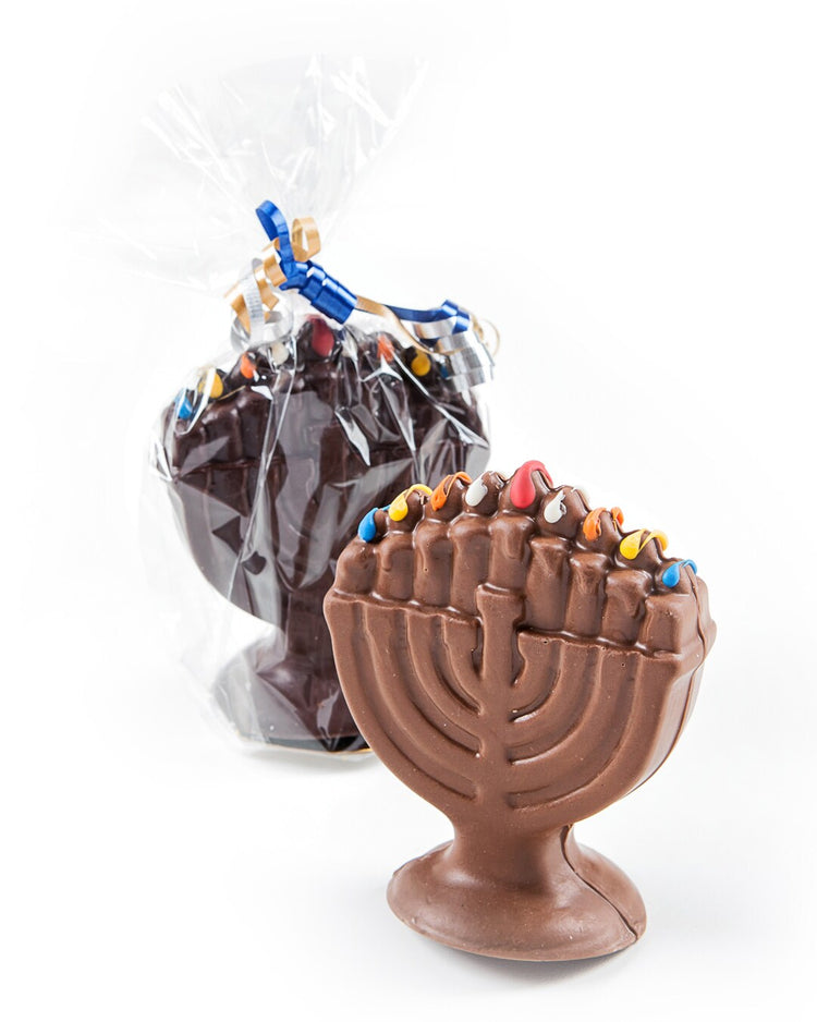 Chocolate Chanukah 3D Hand Crafted Menorah - set of 3