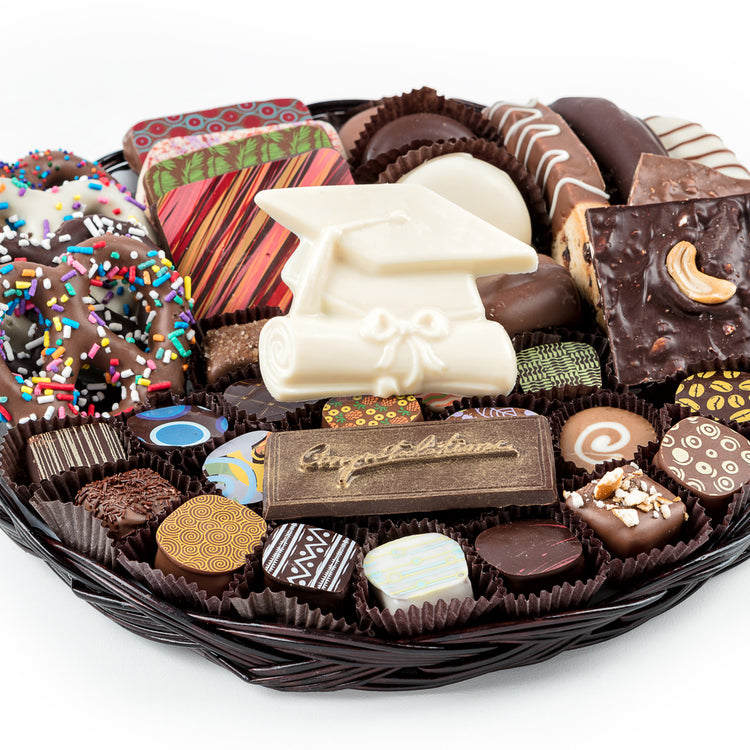 Graduation Chocolate Combo Platter - 10 Inch