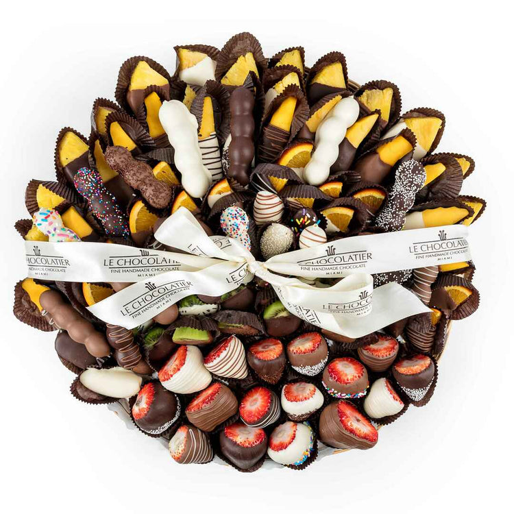 Chocolate Dipped Assorted Fruit Platter - 18 inch (Local Delivery Only)