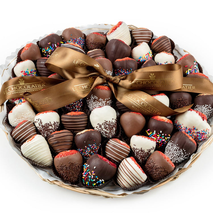 48 Piece Chocolate Dipped Strawberry Platter (Local Delivery Only)