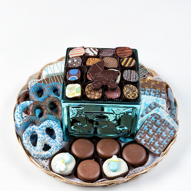 Baby Block Of Truffles On Cookie Platter