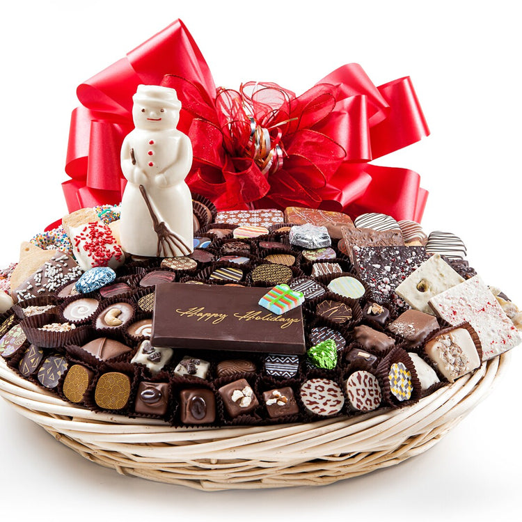 Christmas Holiday Celebration Basket - 20 Inch Round