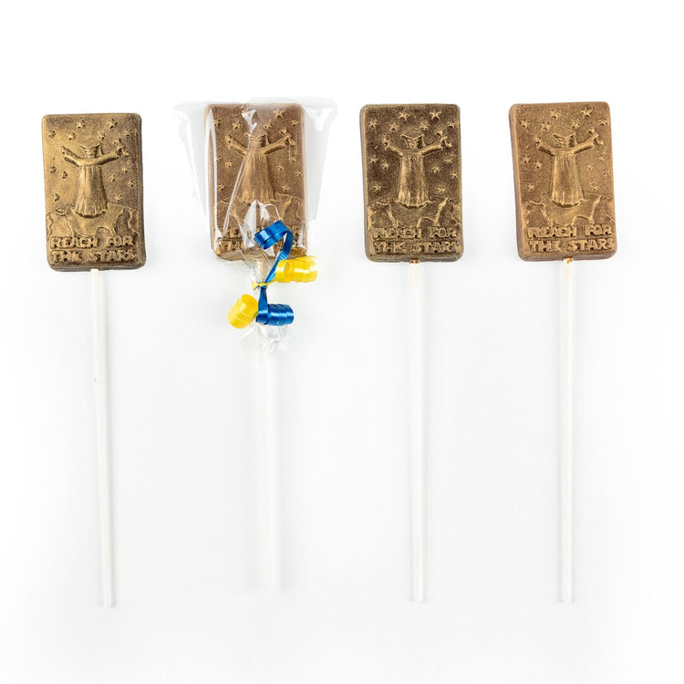 Graduation "Reach for the Stars" Chocolate Pops – Set of 4