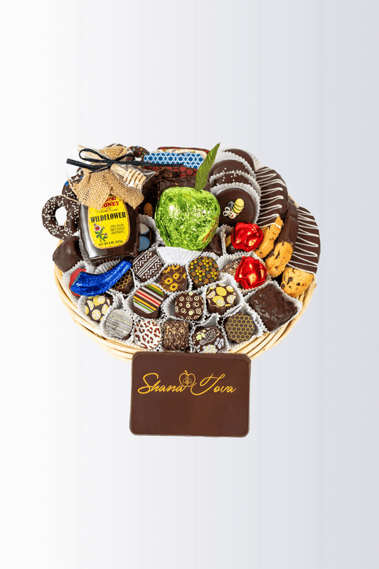 ROSH HASHANAH CHOCOLATE CELEBRATION BASKET – 12” INCH