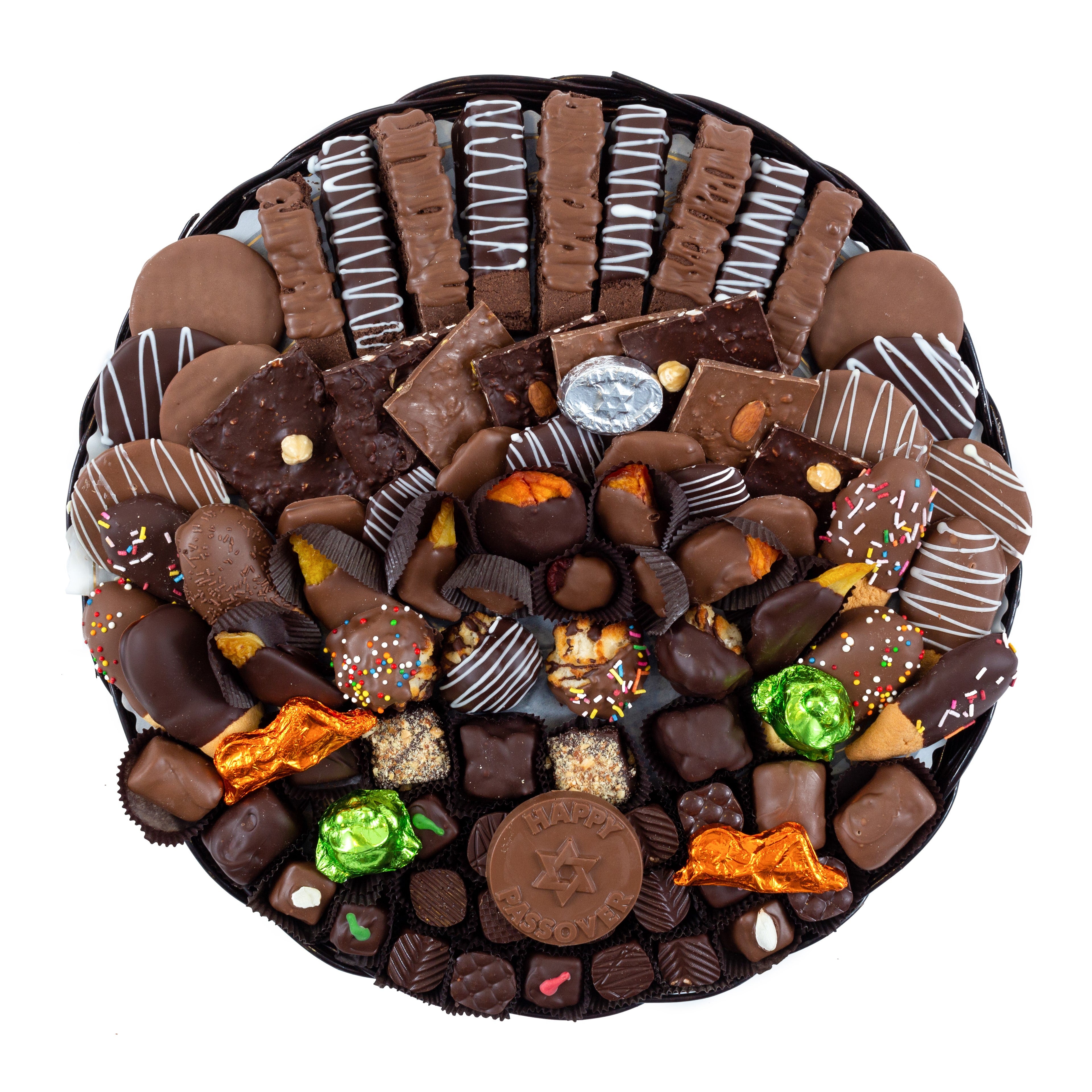 PASSOVER SIGNATURE CHOCOLATE COMBO PLATTER 18 inch - Le Chocolatier