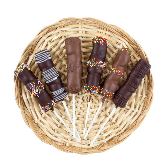 Passover Chocolate Marshmallow Sticks - 6 Per Unit