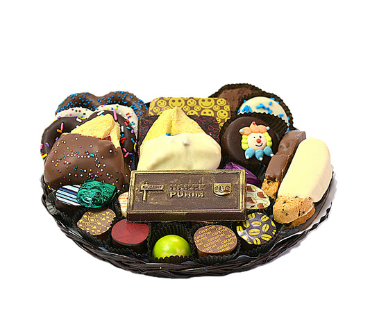 Purim Chocolate Combo Platter - 10 Inch