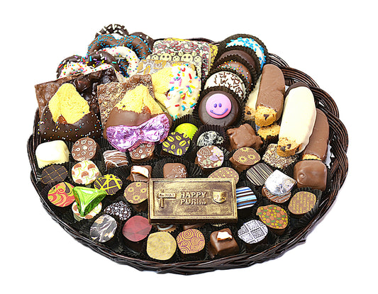 Purim Chocolate Combo Platter - 14 Inch