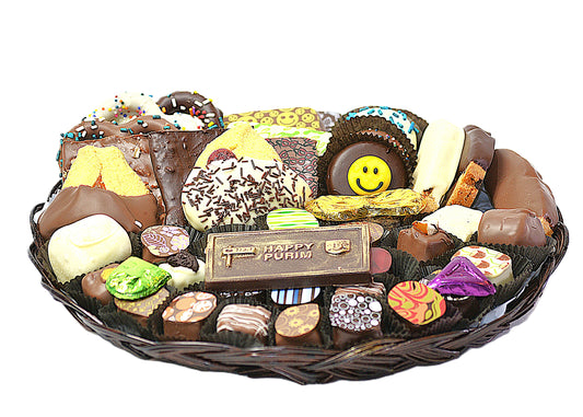 Purim Chocolate Combo Platter - 14 Inch