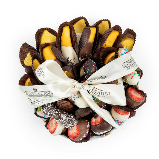 Chocolate Dipped Assorted Fruit Platter - 10 inch (Local Delivery Only)
