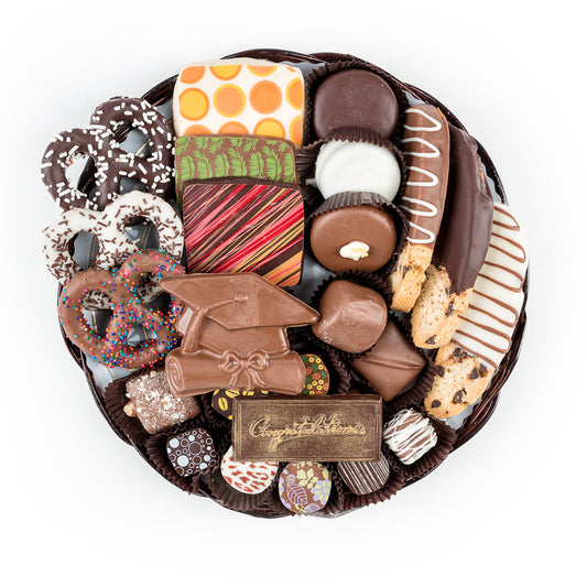 Graduation Chocolate Combo Platter - 10 Inch
