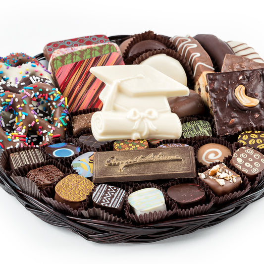 Graduation Chocolate Combo Platter - 10 Inch