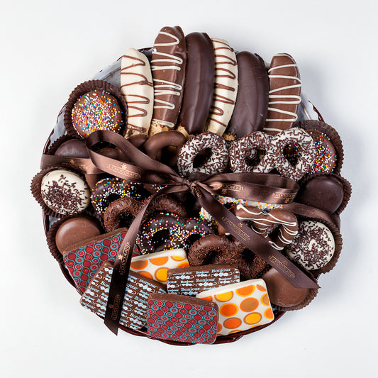 Cookie & Pretzel Platter 12 inch round