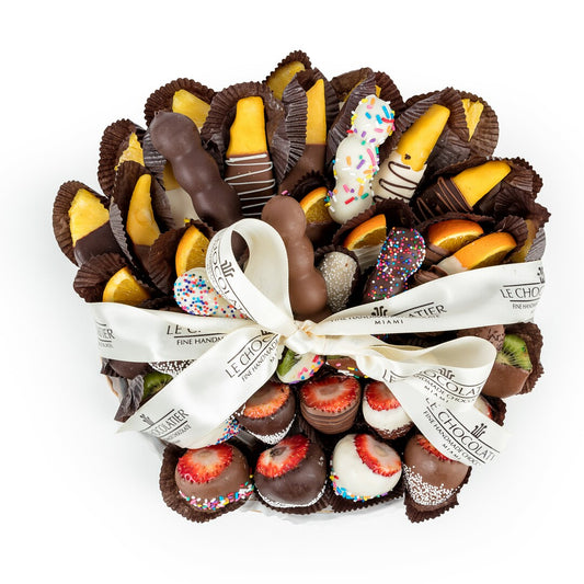 Chocolate Dipped Assorted Fruit Platter - 12 inch (Local Delivery Only)