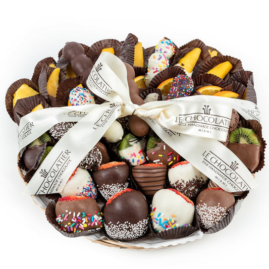 Chocolate Dipped Assorted Fruit Platter - 12 inch (Local Delivery Only)