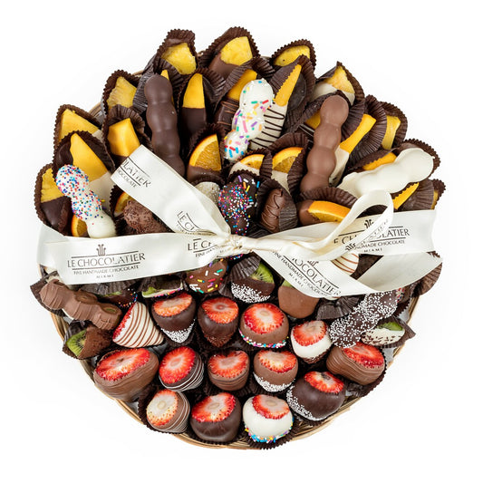 Chocolate Dipped Assorted Fruit Platter - 16 inch (Local Delivery Only)