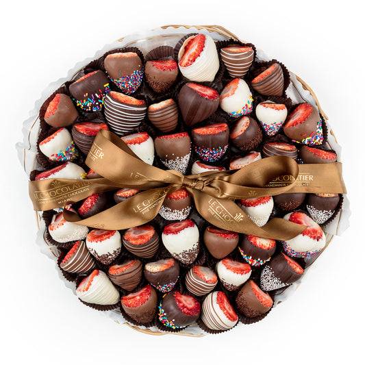48 Piece Chocolate Dipped Strawberry Platter (Local Delivery Only)