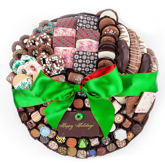 Christmas Holiday Combo Platter - 18 Inch Round