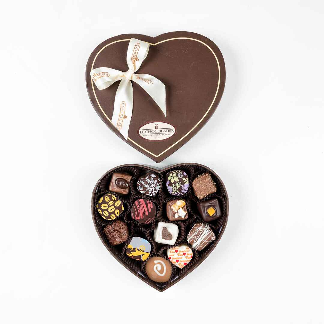 Heart Box Of Assorted Truffles - Small