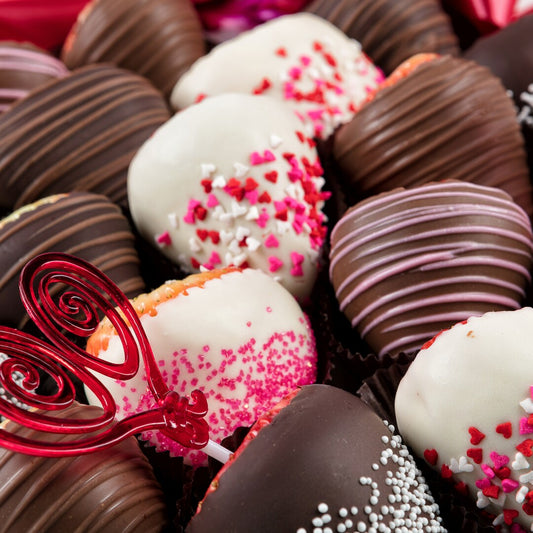 Chocolate Dipped "Love" Strawberry Platter - 18 Count (Local Delivery Only)