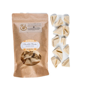 This Belgian white chocolate is perfect for making chocolates, dipping or luscious chocolate mousse
